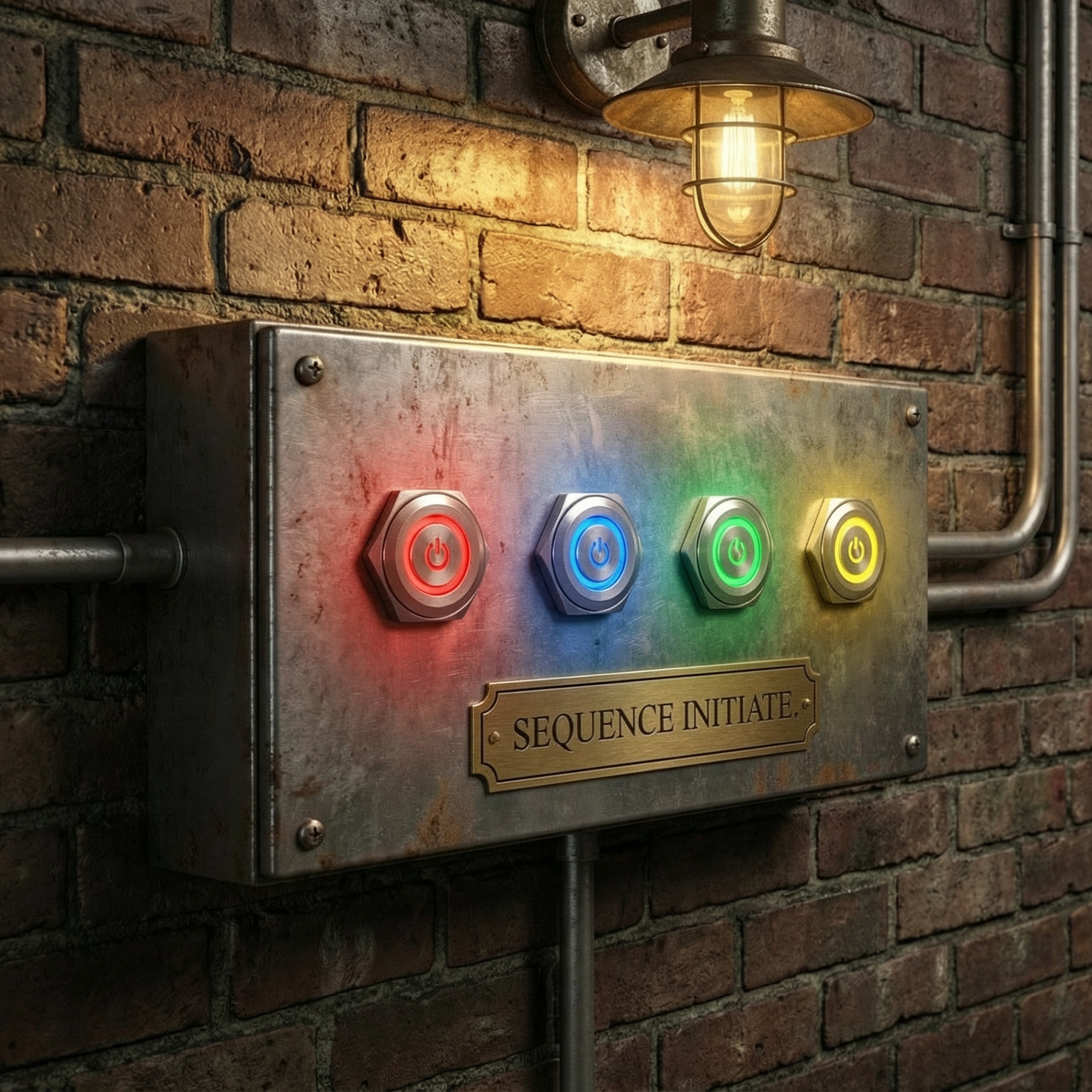 22mm Metal LED Push Button - Momentary / Latching Switch for Escape Room Props (BE101)