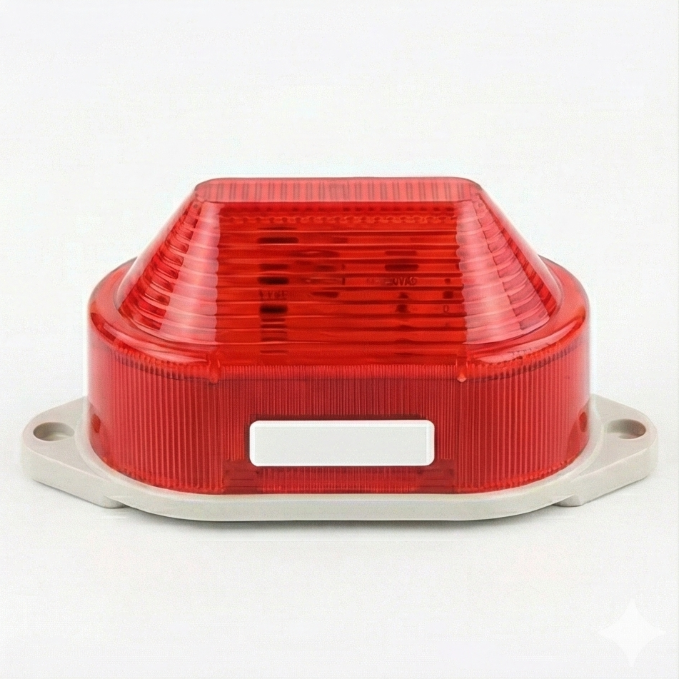 Industrial Alarm Light (12V) - Silent & Audible Modes for Escape Rooms(BE102)