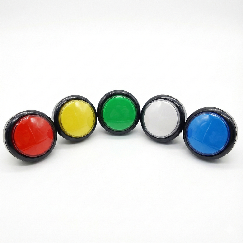 45mm Round Illuminated Push Button Switch - Momentary (BE103)