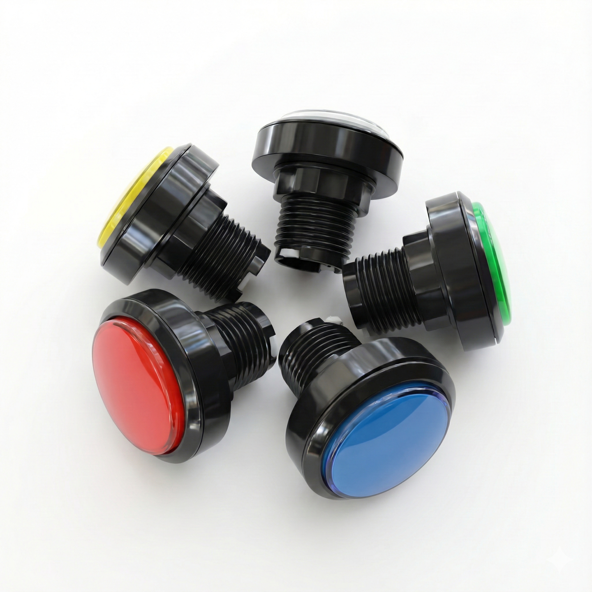 45mm Round Illuminated Push Button Switch - Momentary (BE103)