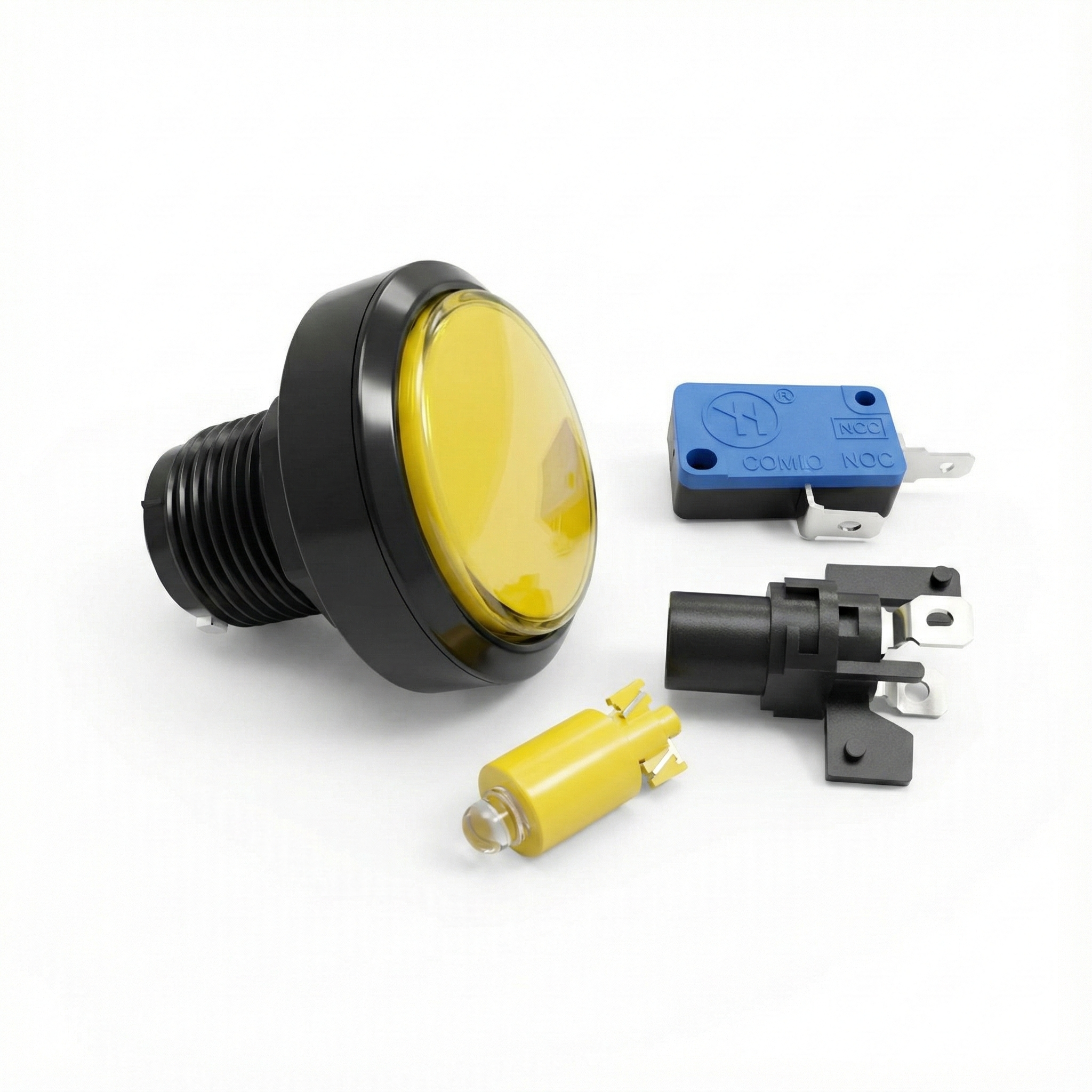 45mm Round Illuminated Push Button Switch - Momentary (BE103)