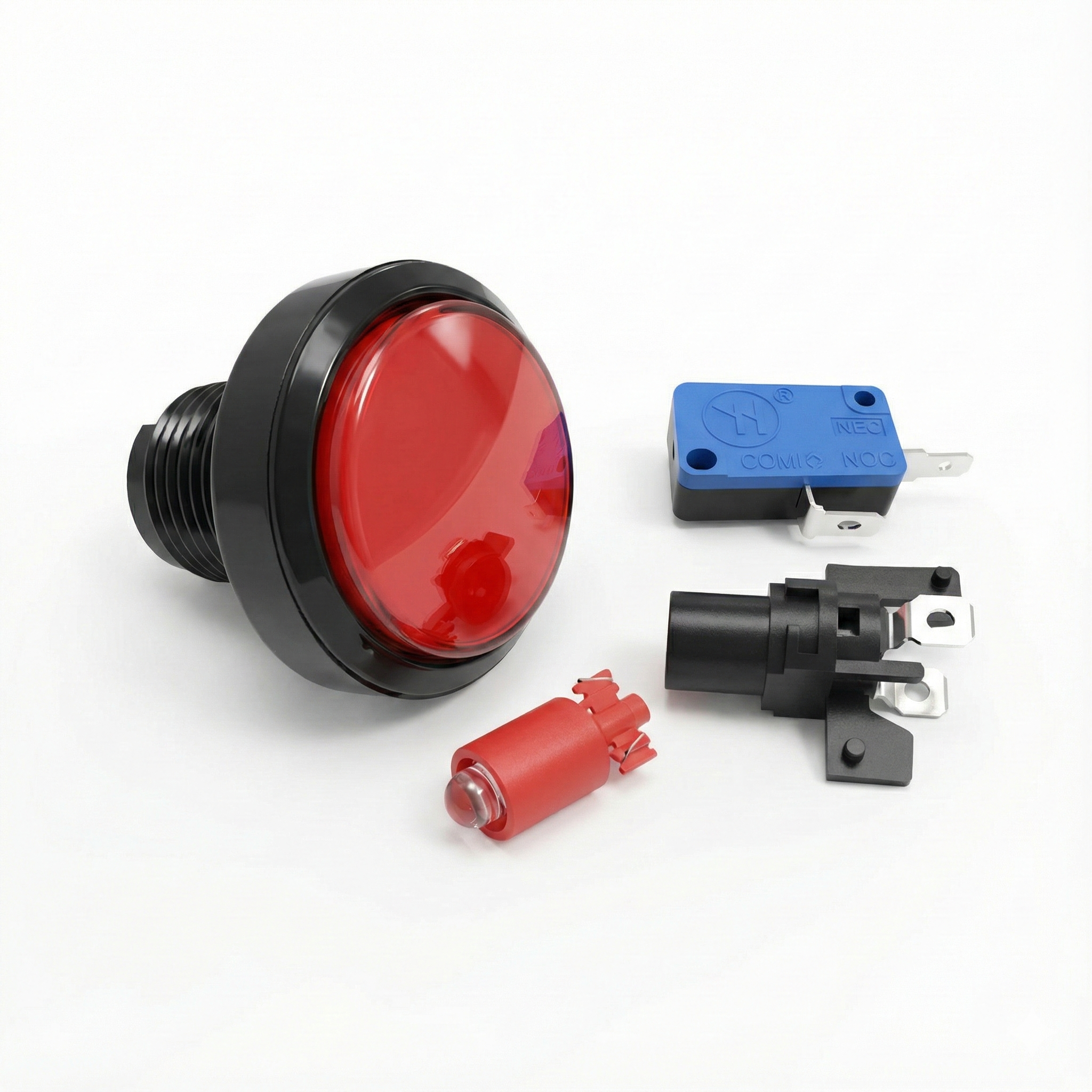 45mm Round Illuminated Push Button Switch - Momentary (BE103)