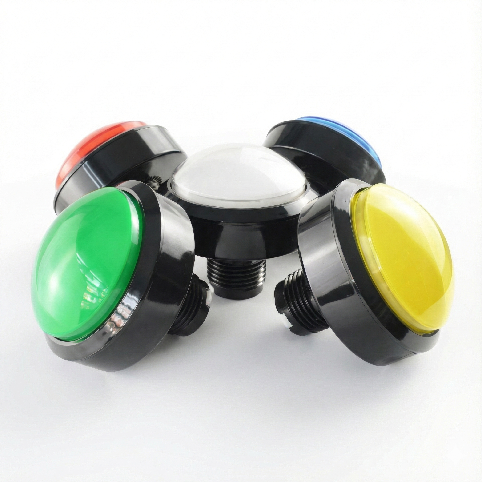 60mm Round Illuminated Push Button Switch - Momentary (BE104)