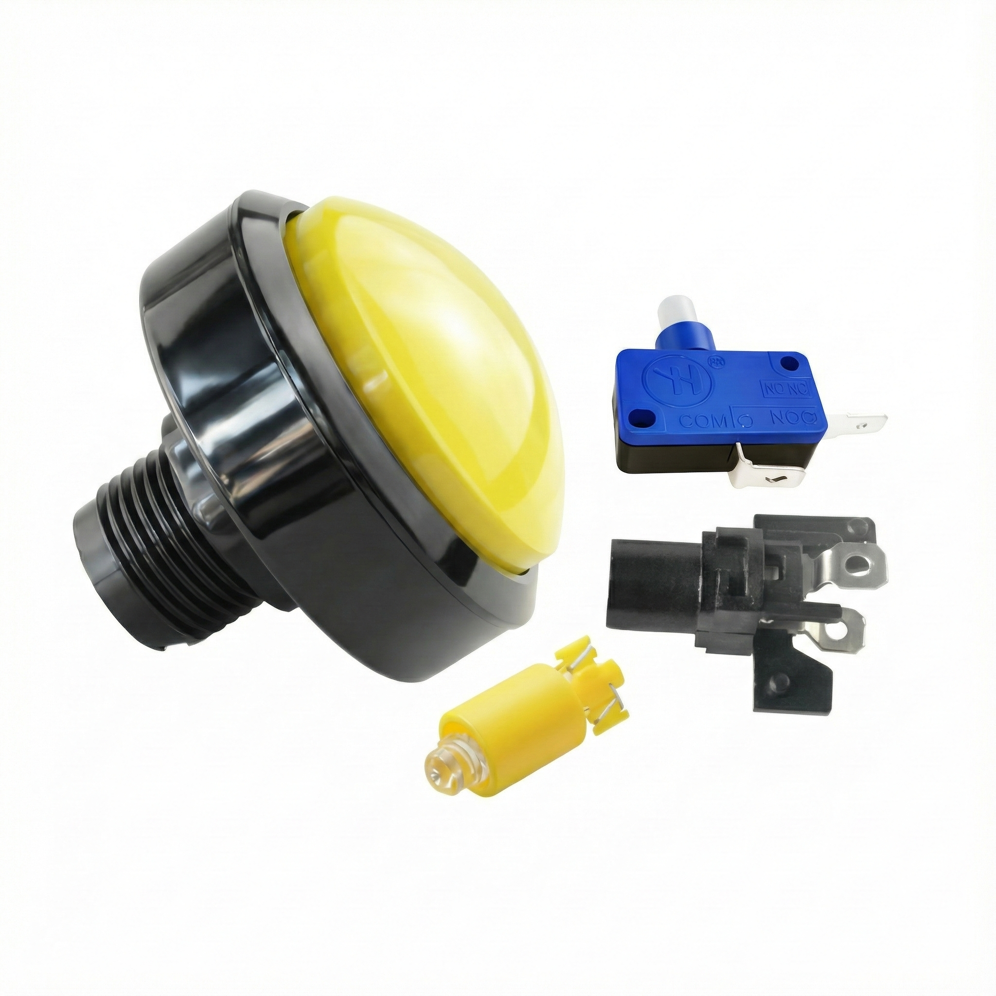 60mm Round Illuminated Push Button Switch - Momentary (BE104)
