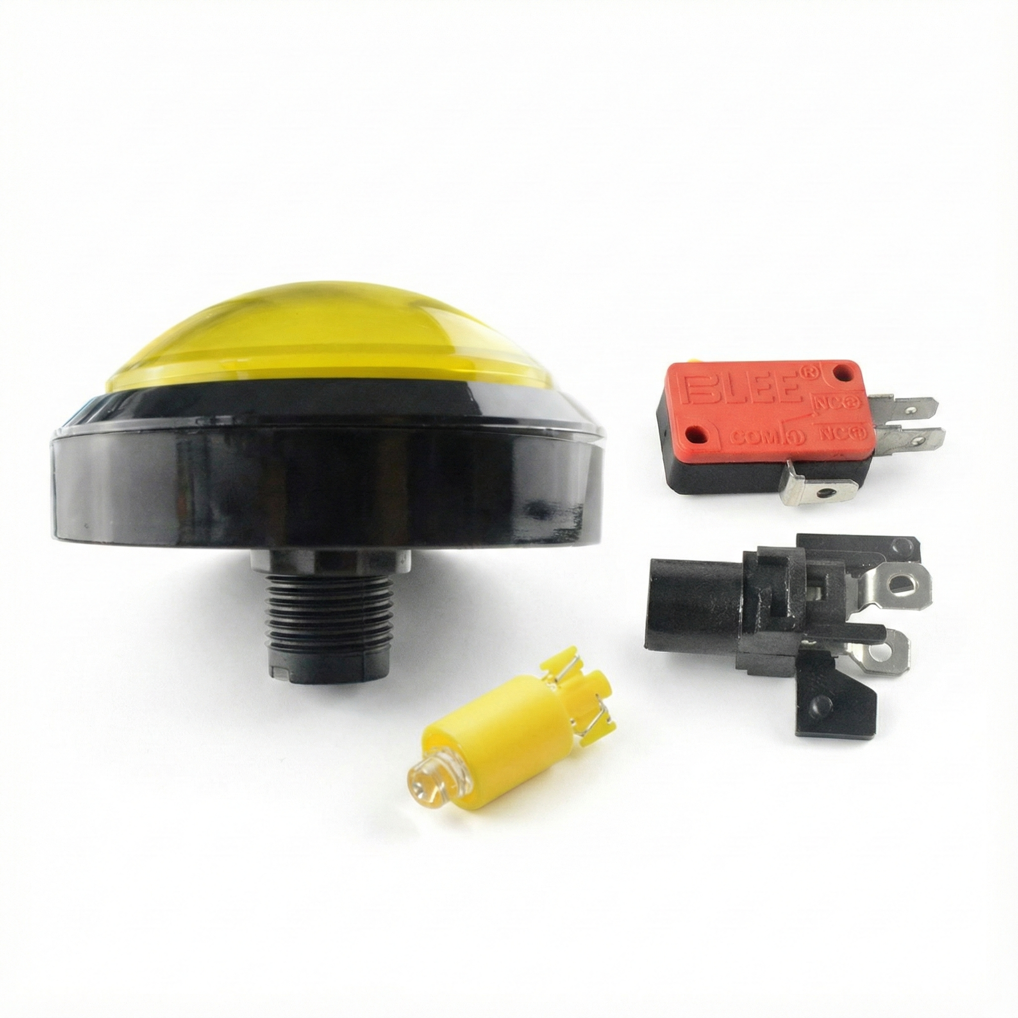 100mm Round Illuminated Push Button Switch - Momentary (BE105)