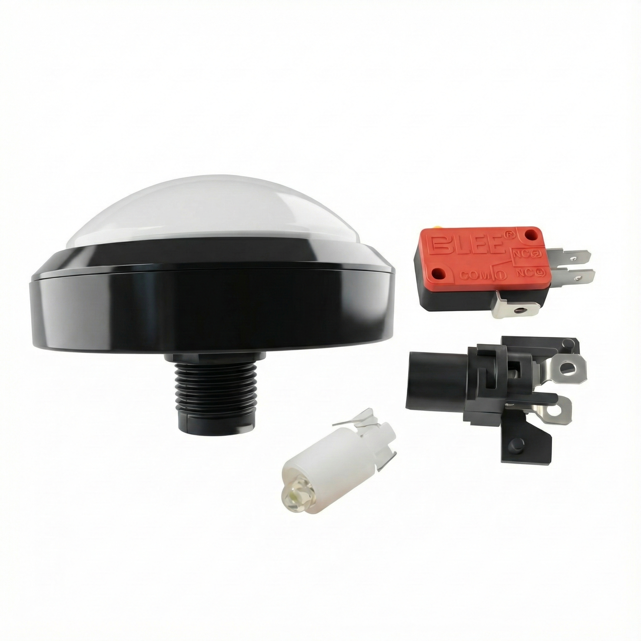 100mm Round Illuminated Push Button Switch - Momentary (BE105)