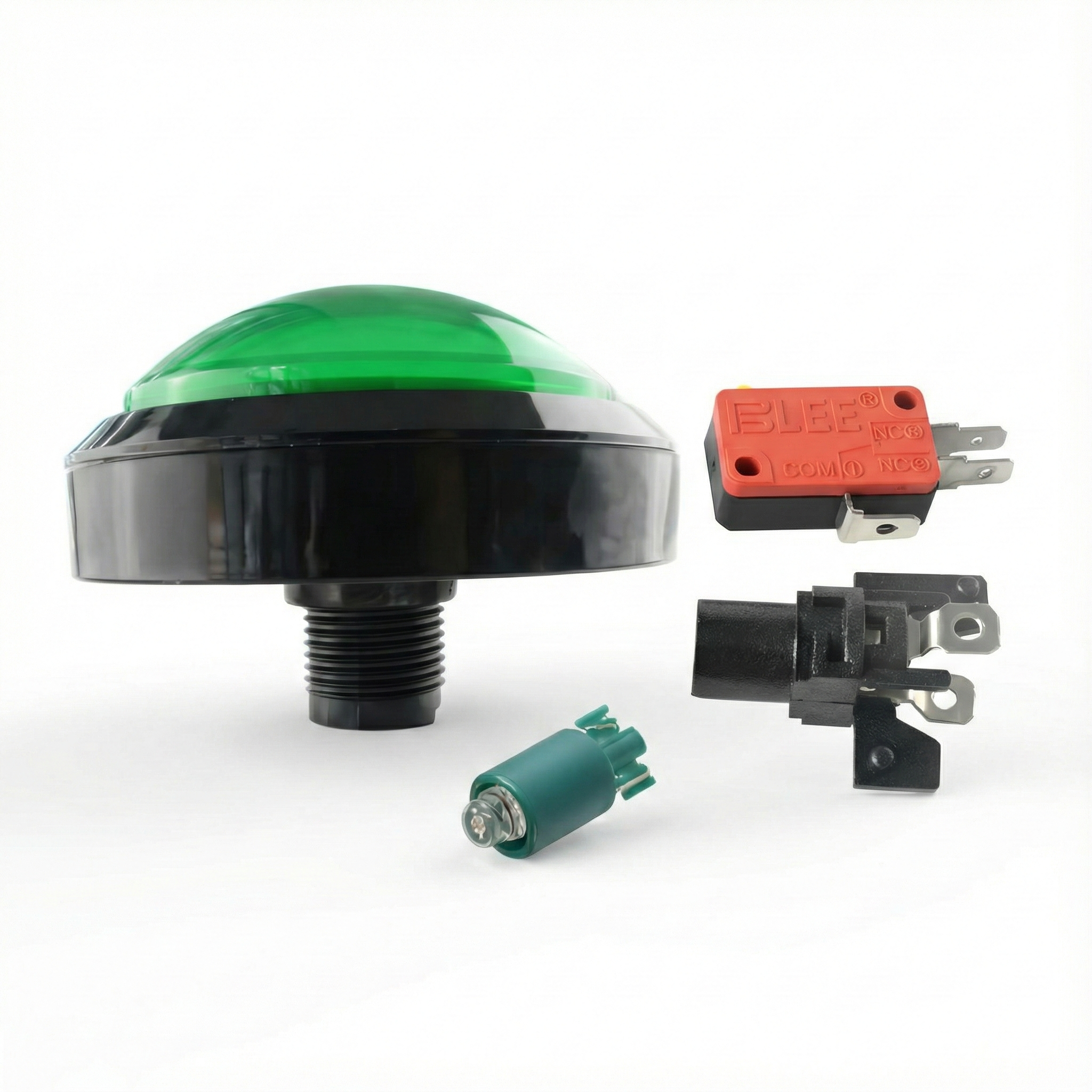 100mm Round Illuminated Push Button Switch - Momentary (BE105)