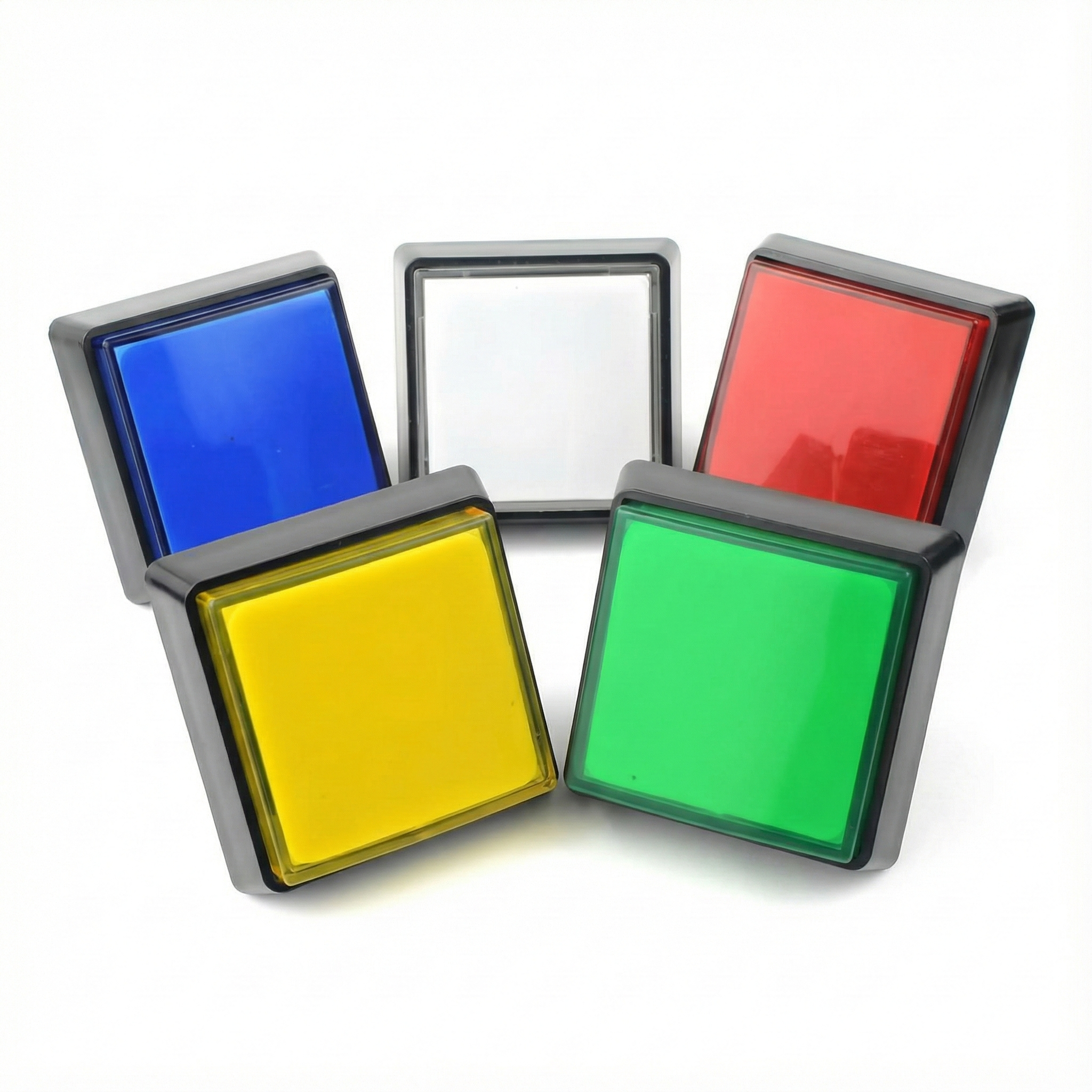 51mm Square Illuminated Push Button Switch - Momentary (BE106)