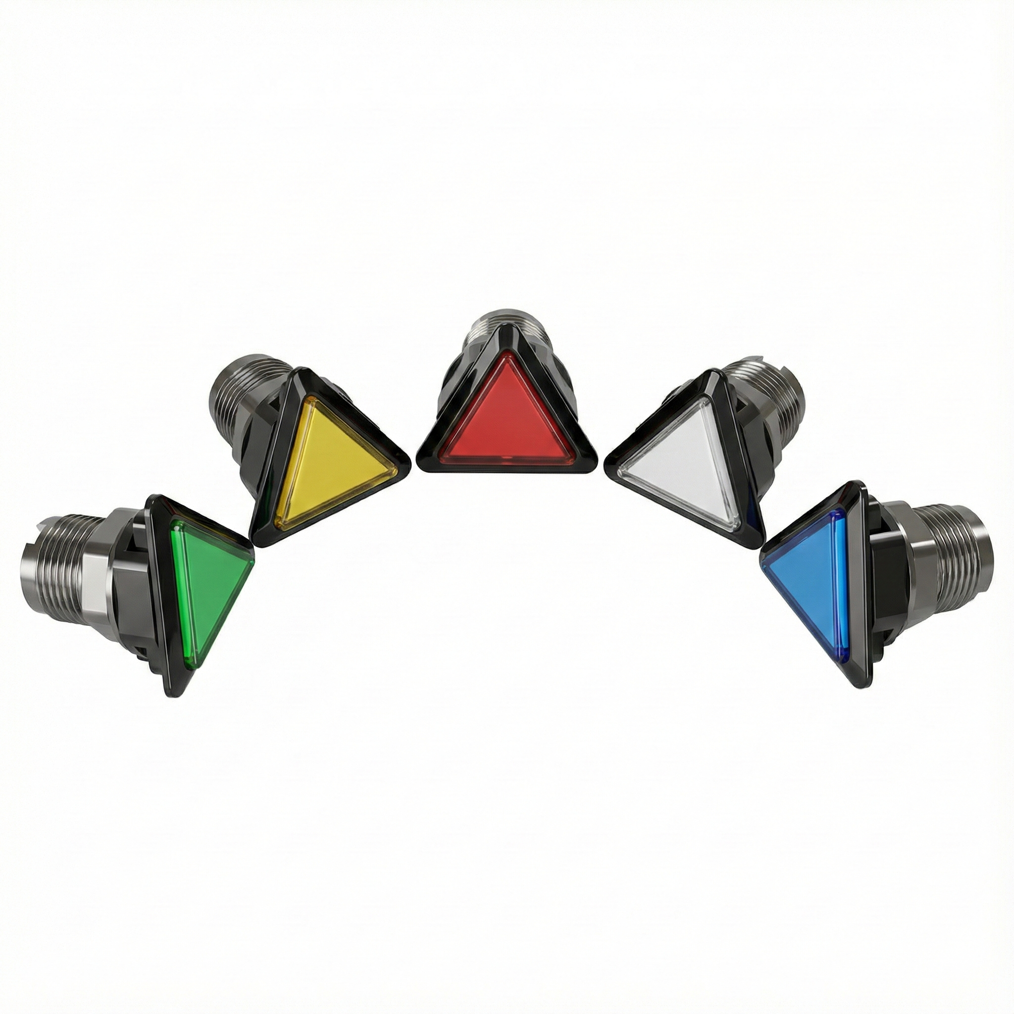 Triangle Illuminated Push Button Switch - Momentary(BE107)