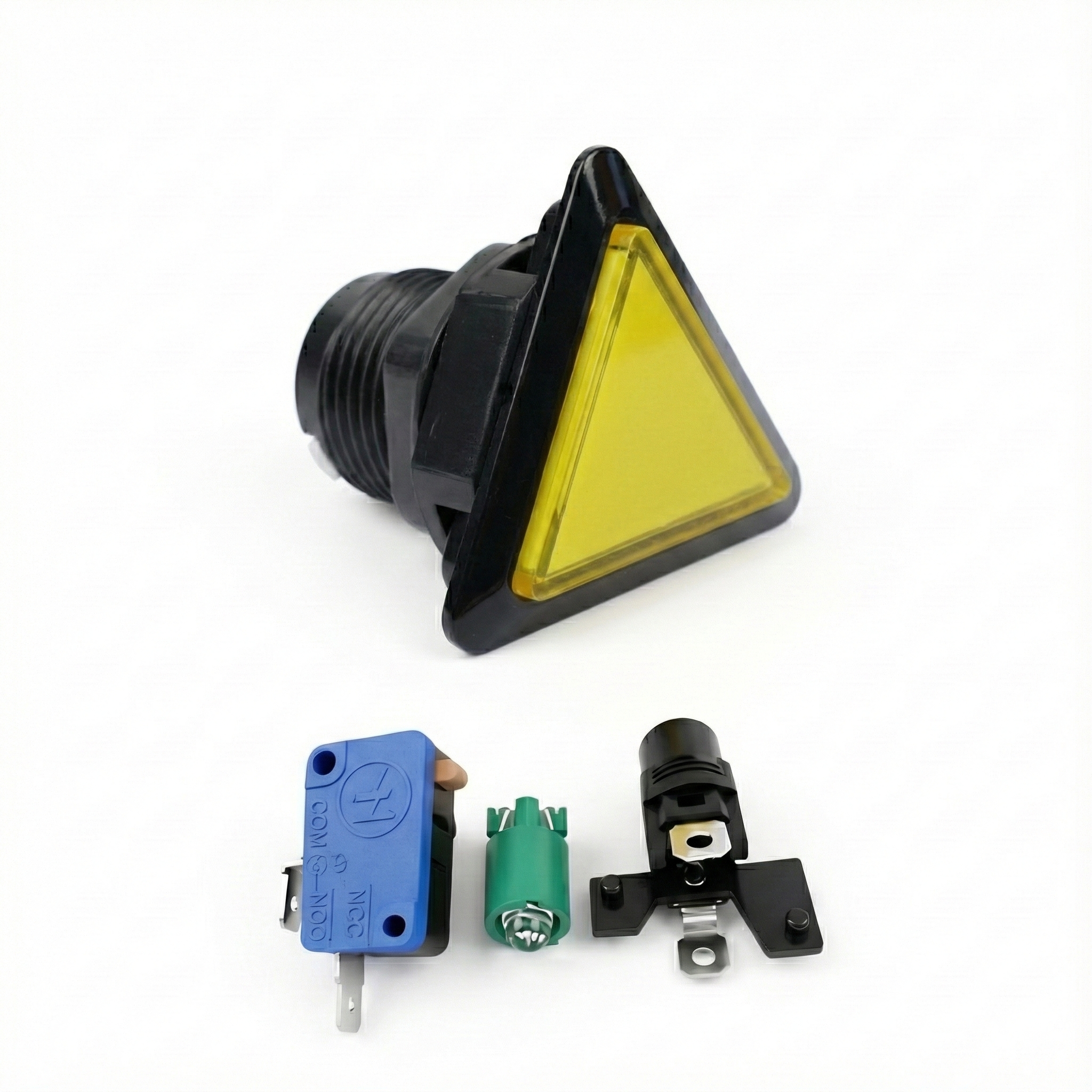 Triangle Illuminated Push Button Switch - Momentary(BE107)
