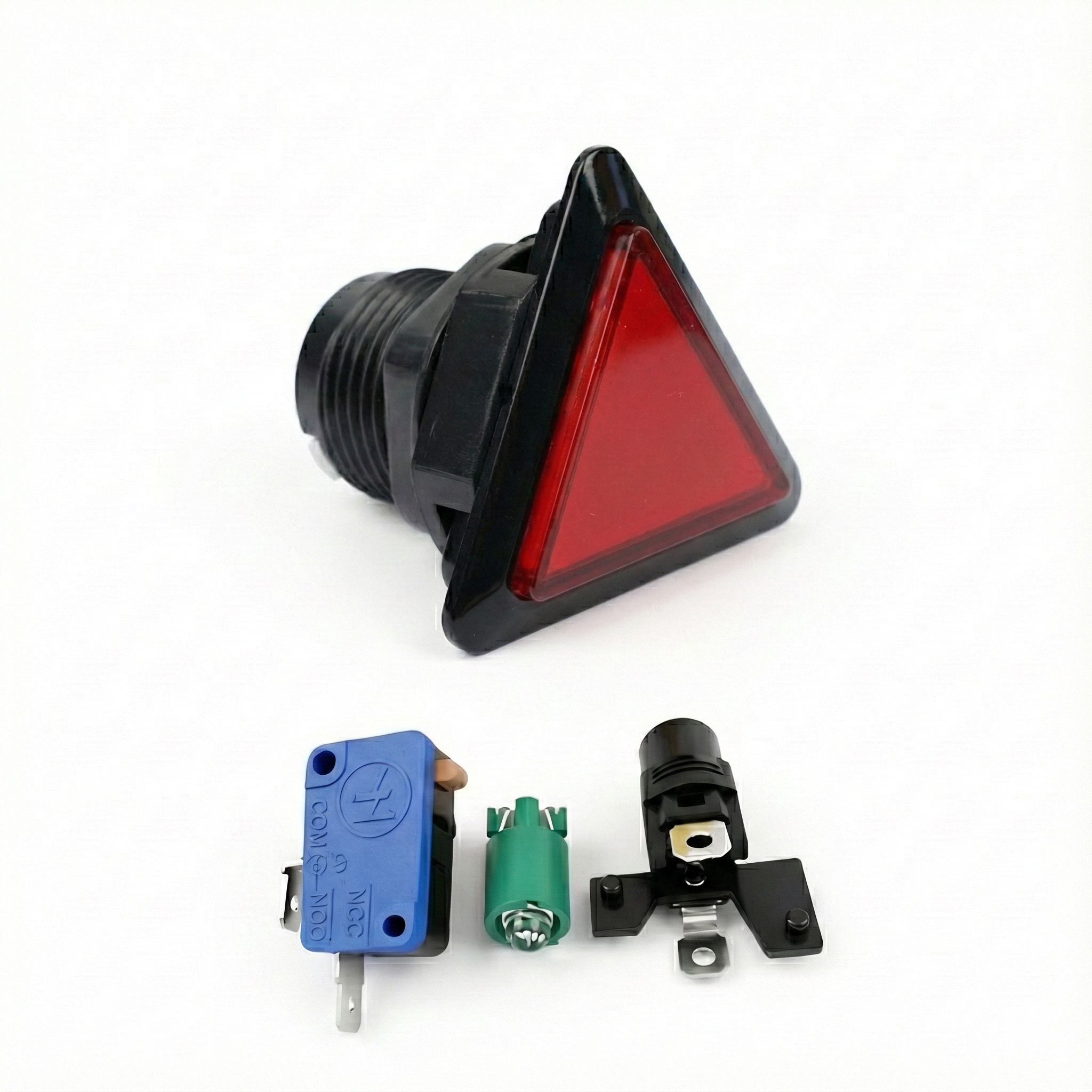 Triangle Illuminated Push Button Switch - Momentary(BE107)