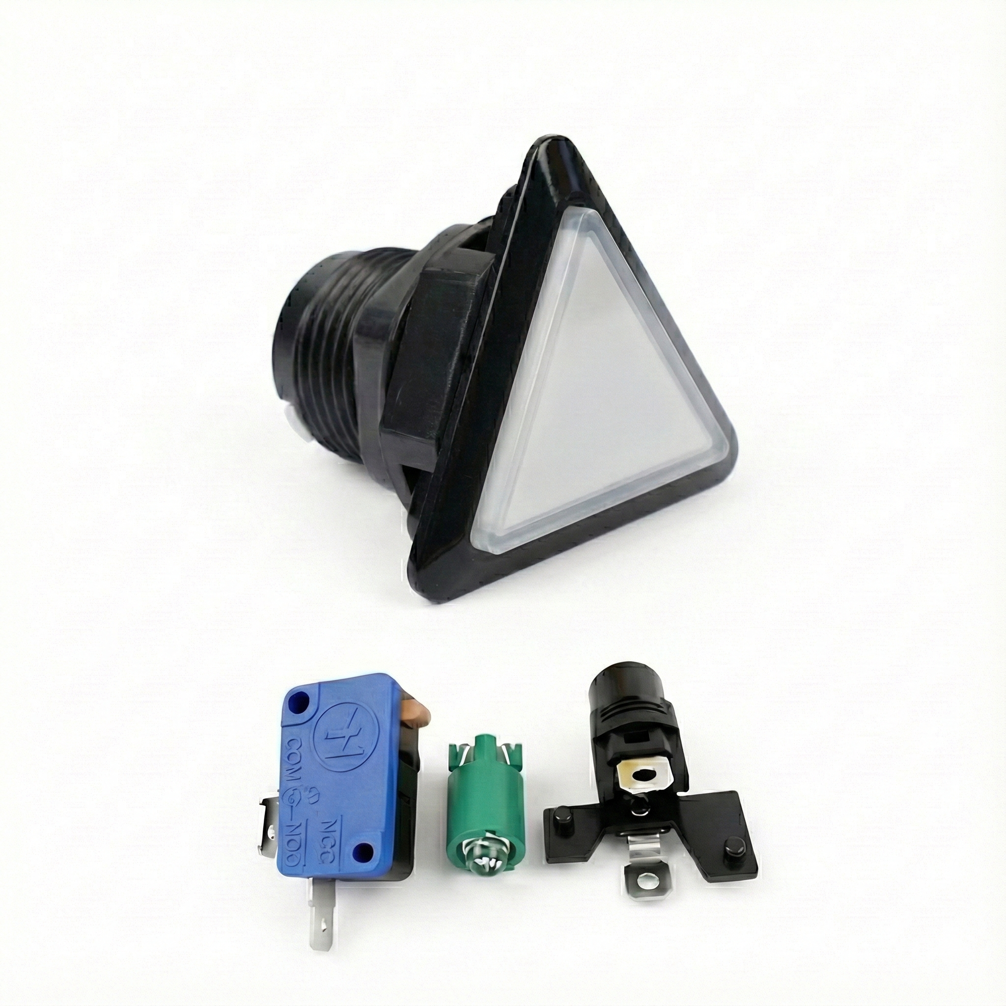 Triangle Illuminated Push Button Switch - Momentary(BE107)