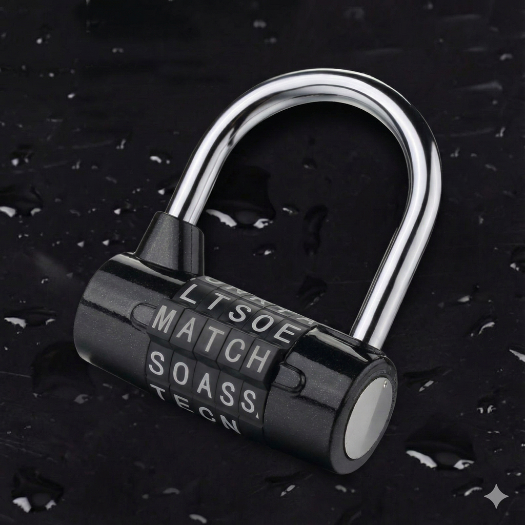 5-Letter Word Combination Padlock - Resettable Alphabet Lock(BE109)