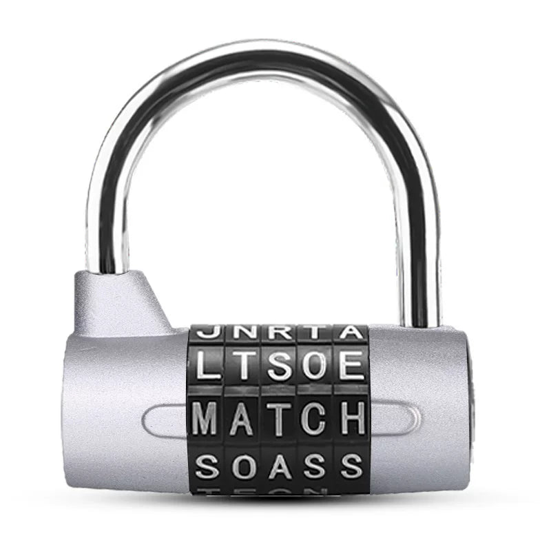 5-Letter Word Combination Padlock - Resettable Alphabet Lock(BE109)