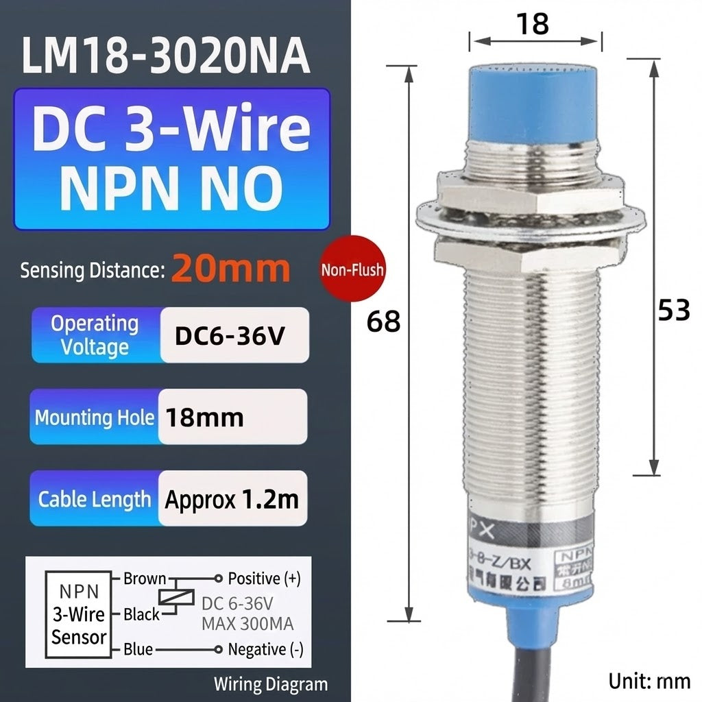 Inductive Metal Proximity Sensor Switch (BE113)