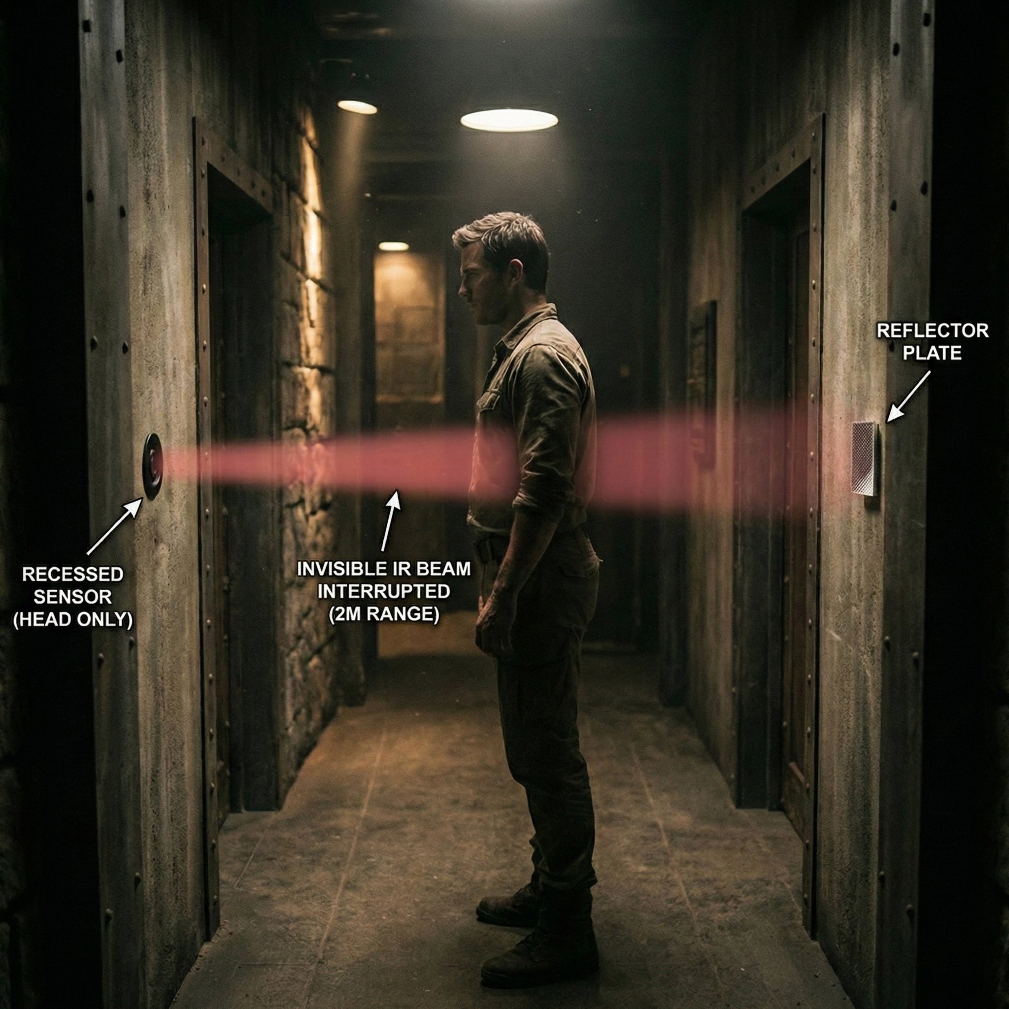 Diffuse Photoelectric Sensor Switch (200cm Range)(BE115)