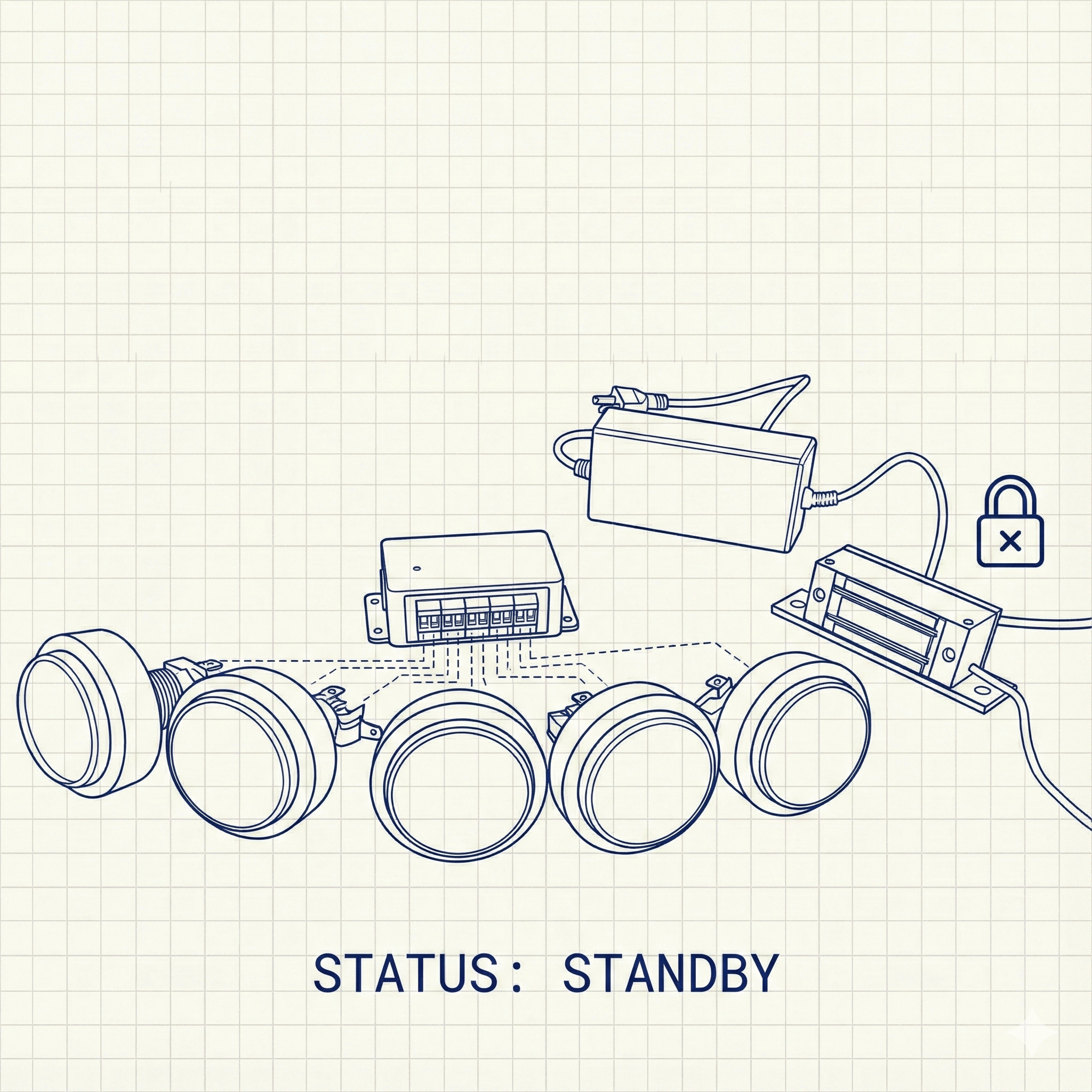 Button Sequence Escape Room Mechanism(DM102)