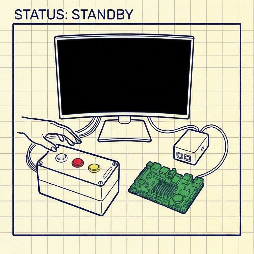 Escape Room Video Player Controller - Button Triggered Media Prop(DM112)