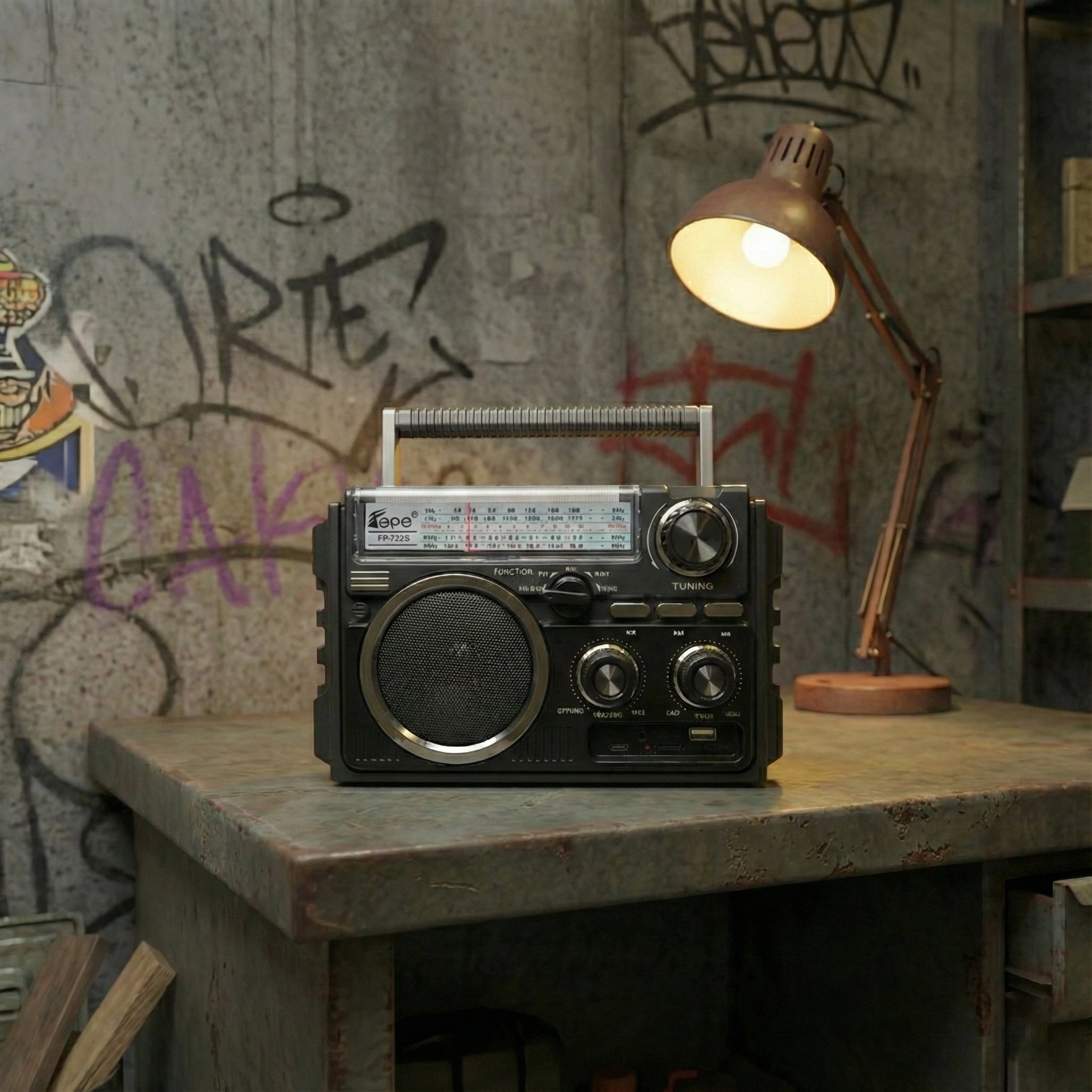 Vintage Radio Audio Puzzle | Multi-Channel Tuner Prop for Escape Rooms(RP102)